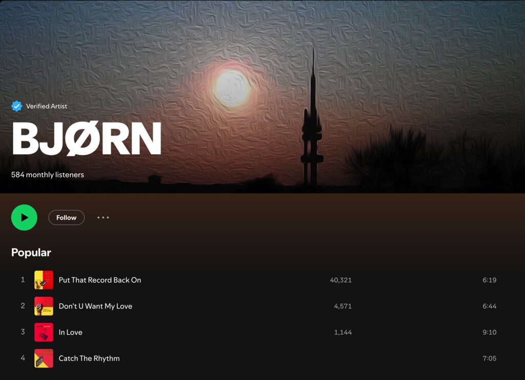 BJØRN @ Spotify